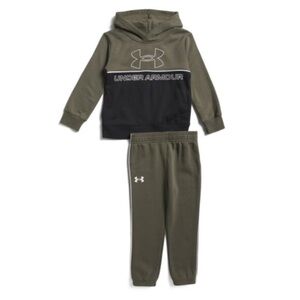 Under Armour Olive and Black Kids' Hoodie Set